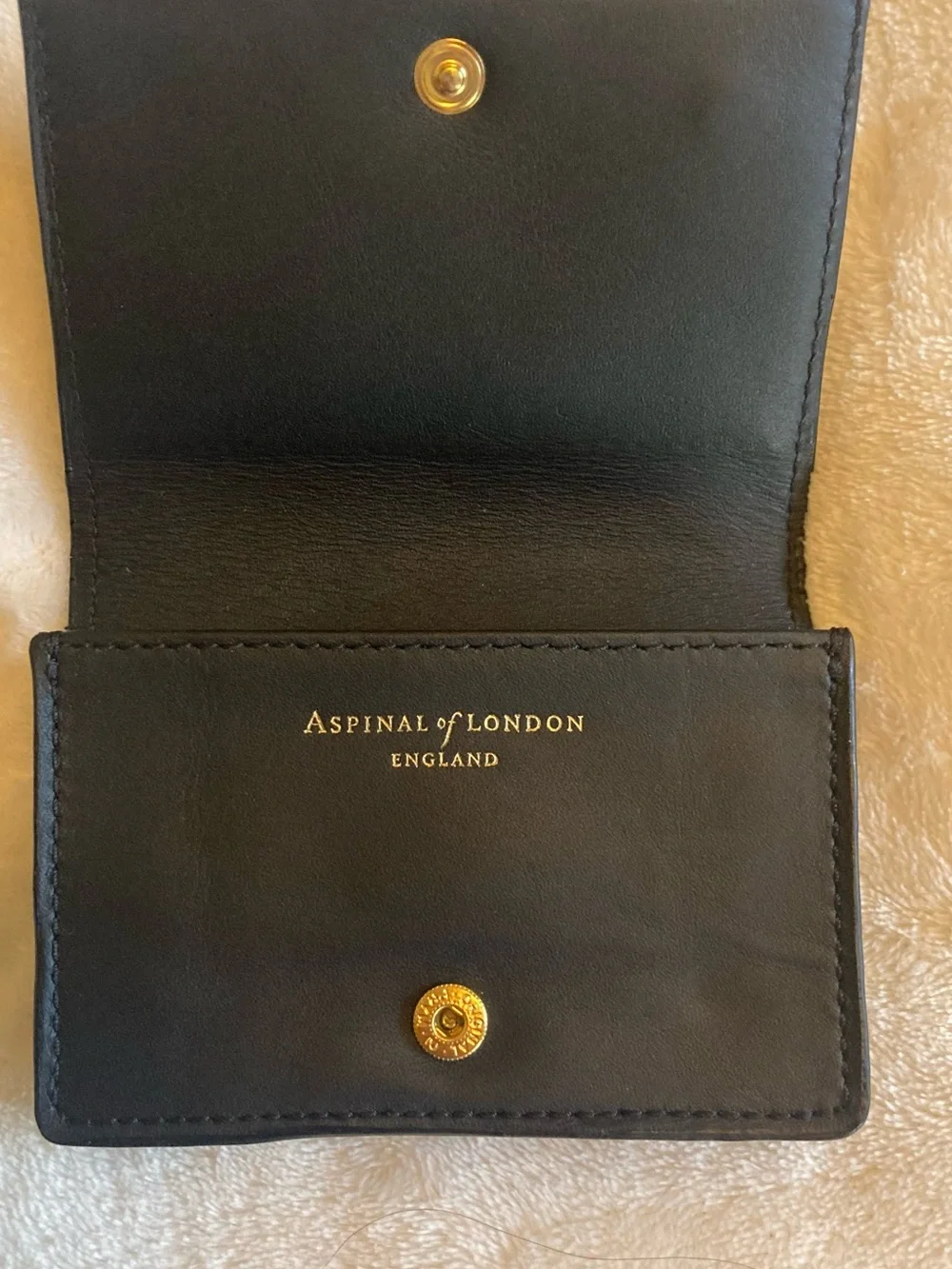 Aspinal of London black wallet/ card holder NEW